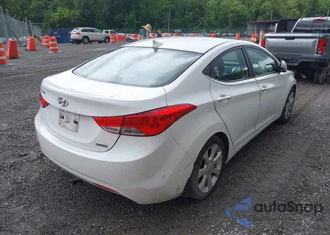 2012 Hyundai Elantra Limited из США, поврежденный, VIN 5NPDH4AE0CH121999
